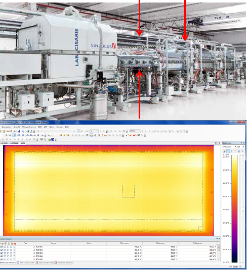 PYROLINE_256G紅外掃描熱像儀在玻璃深加工中的應用